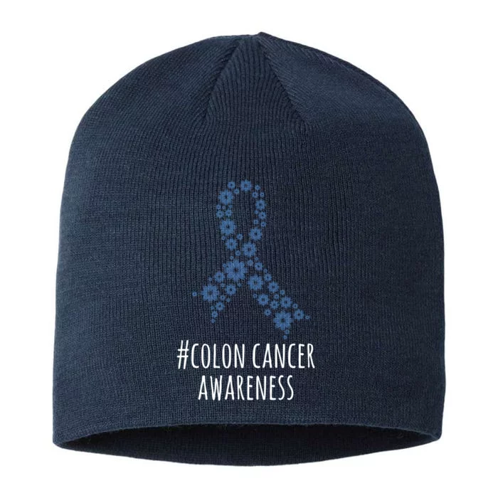 Colon Cancer Awareness Ribbon 8 1/2in Sustainable Knit Beanie