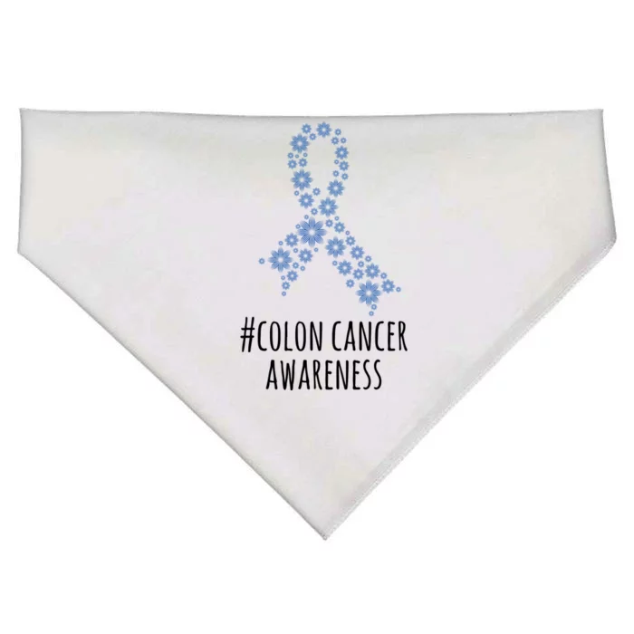 Colon Cancer Awareness Ribbon USA-Made Doggie Bandana