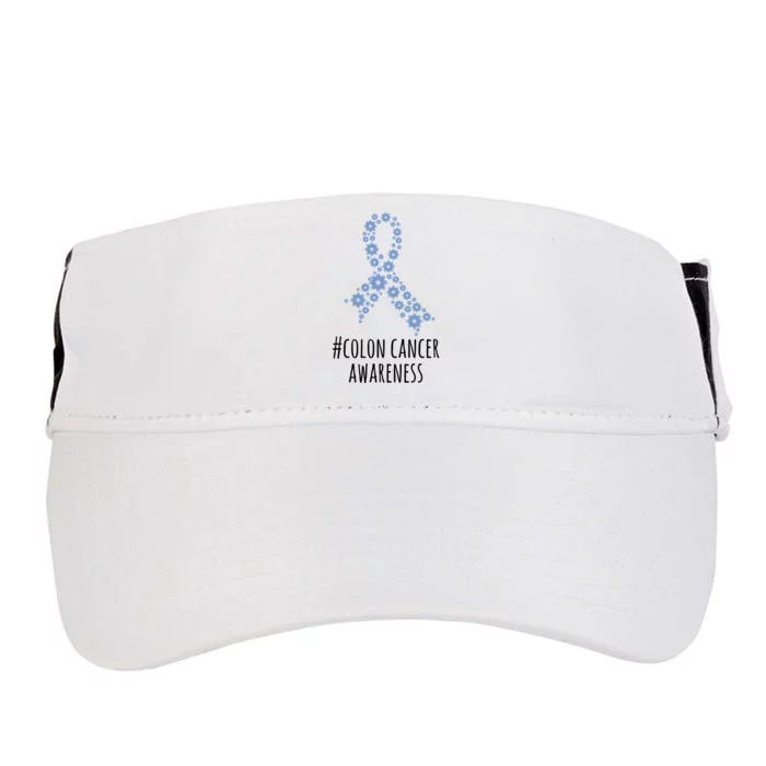 Colon Cancer Awareness Ribbon Adult Drive Performance Visor