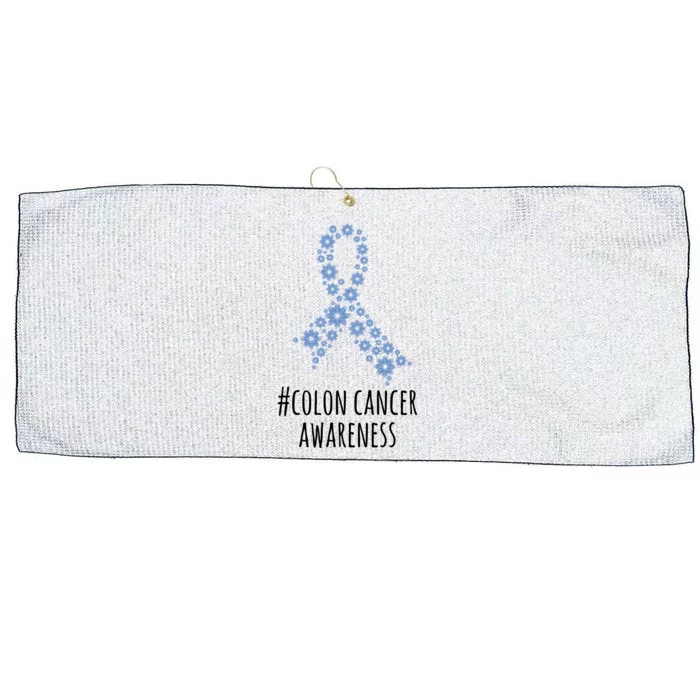 Colon Cancer Awareness Ribbon Large Microfiber Waffle Golf Towel