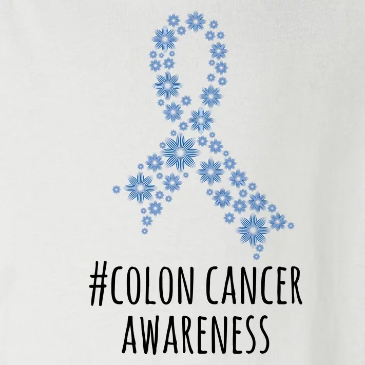 Colon Cancer Awareness Ribbon Toddler Long Sleeve Shirt