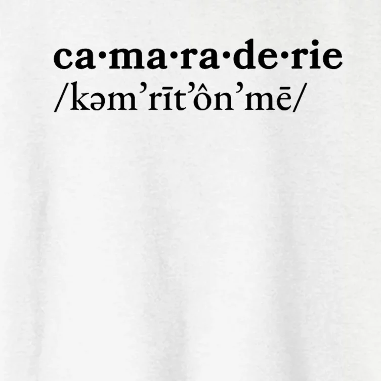 Camaraderie Women's Crop Top Tee