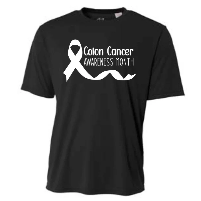 Colon Cancer Awareness Month Black Cooling Performance Crew T-Shirt