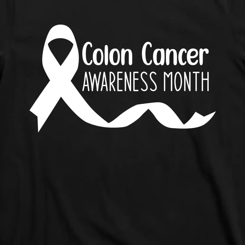 Colon Cancer Awareness Month Black T-Shirt