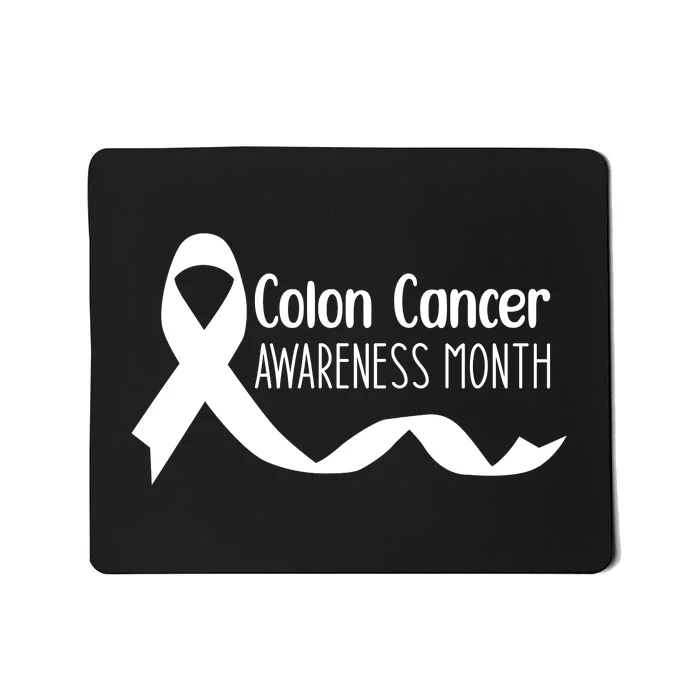 Colon Cancer Awareness Month Black Mousepad