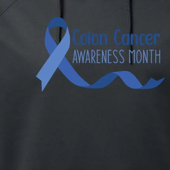 Colon Cancer Awareness Month Performance Fleece Hoodie