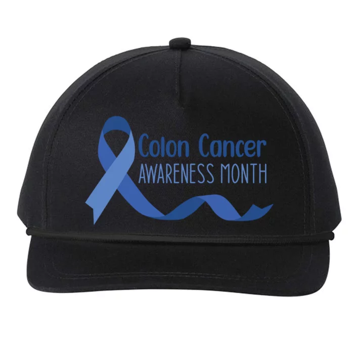 Colon Cancer Awareness Month Snapback Five-Panel Rope Hat