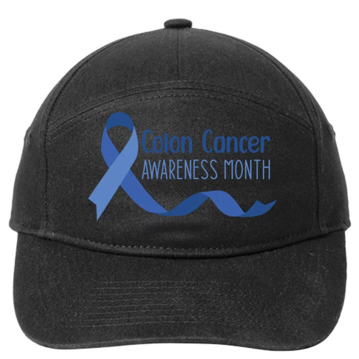 Colon Cancer Awareness Month 7-Panel Snapback Hat