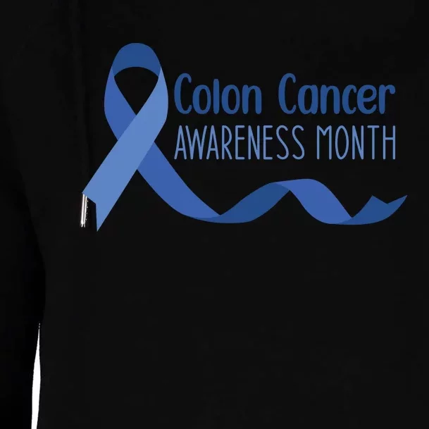 Colon Cancer Awareness Month Womens Funnel Neck Pullover Hood