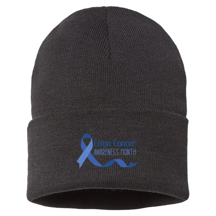 Colon Cancer Awareness Month Sustainable Knit Beanie