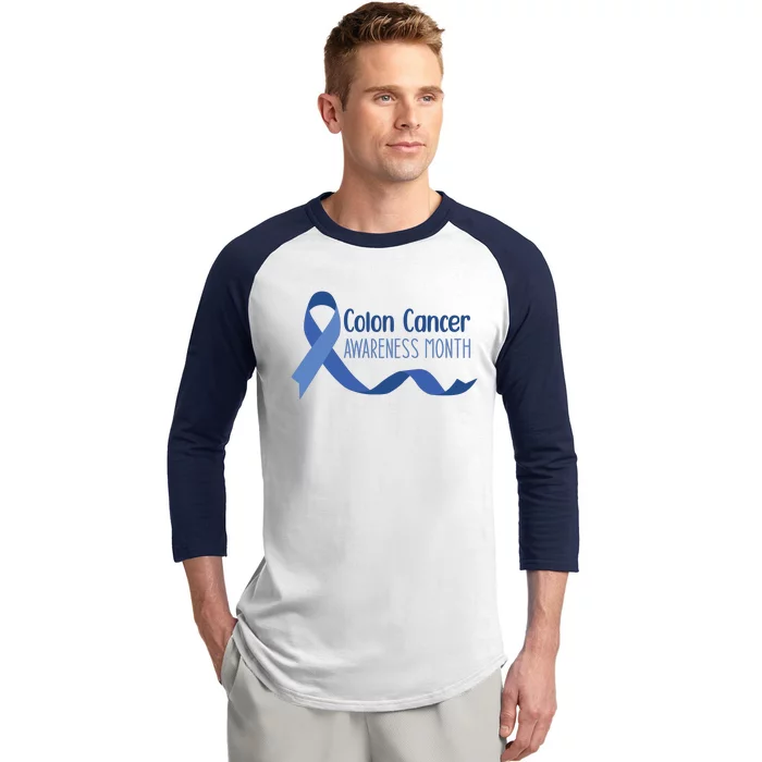 Colon Cancer Awareness Month Baseball Sleeve Shirt