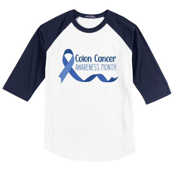 Colon Cancer Awareness Month Baseball Sleeve Shirt