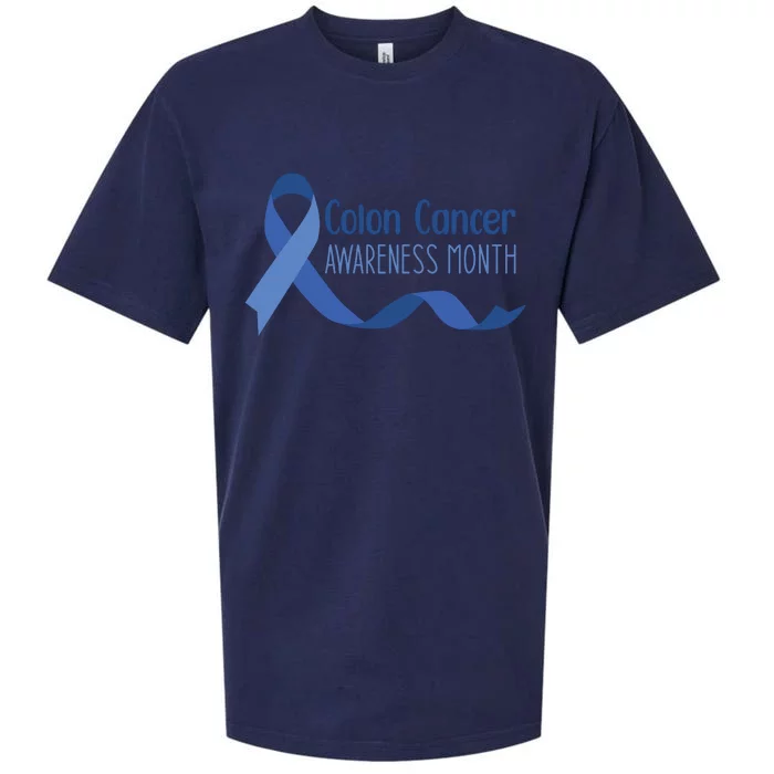 Colon Cancer Awareness Month Sueded Cloud Jersey T-Shirt