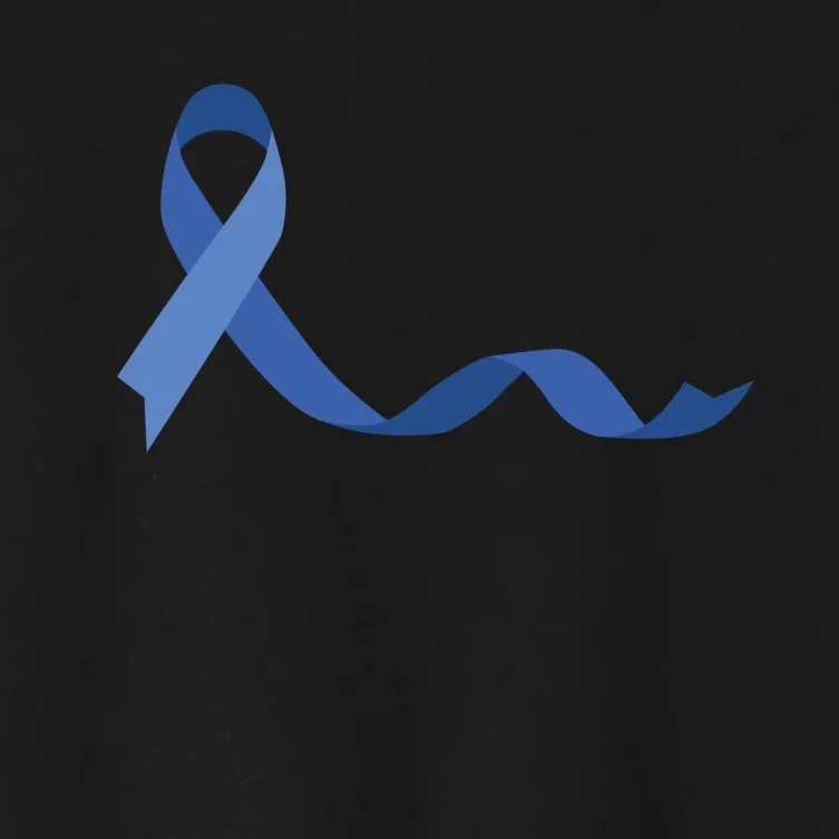 Colon Cancer Awareness Ribbon Women's Crop Top Tee