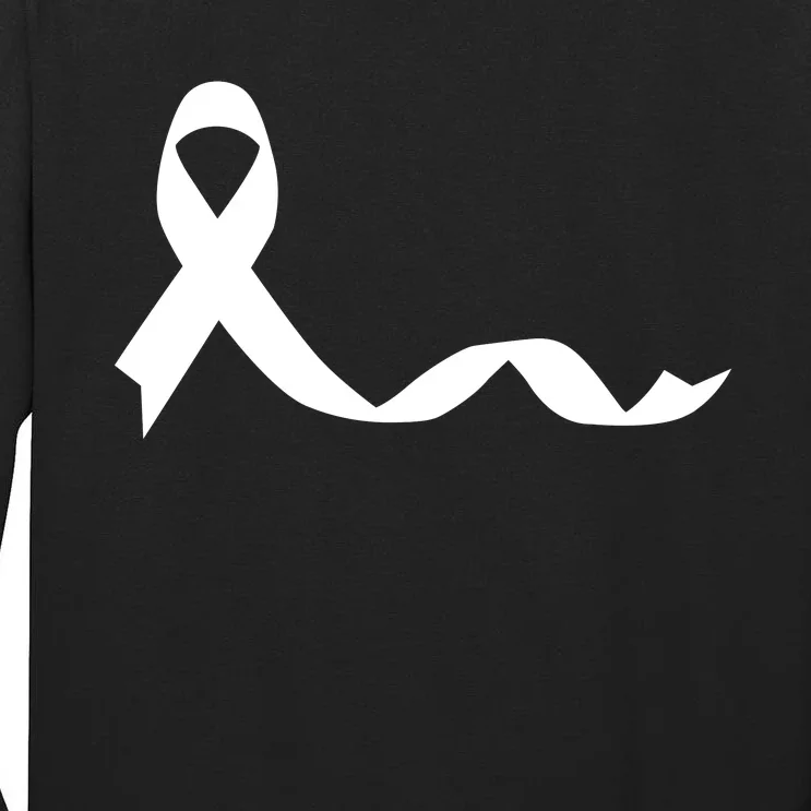 Colon Cancer Awareness Ribbon Black Tall Long Sleeve T-Shirt