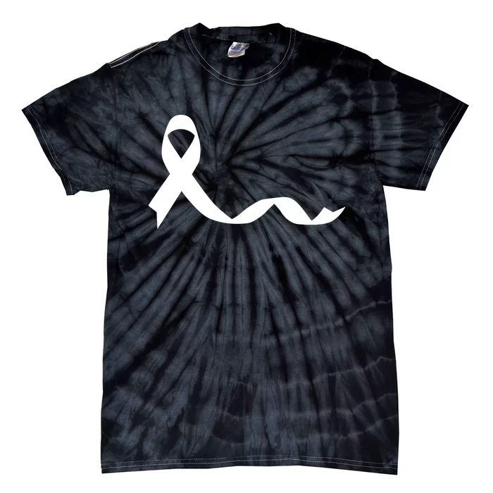 Colon Cancer Awareness Ribbon Black Tie-Dye T-Shirt