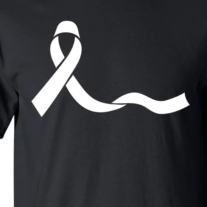 Colon Cancer Awareness Ribbon Black Tall T-Shirt