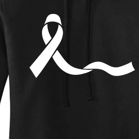 Colon Cancer Awareness Ribbon Black Women's Pullover Hoodie