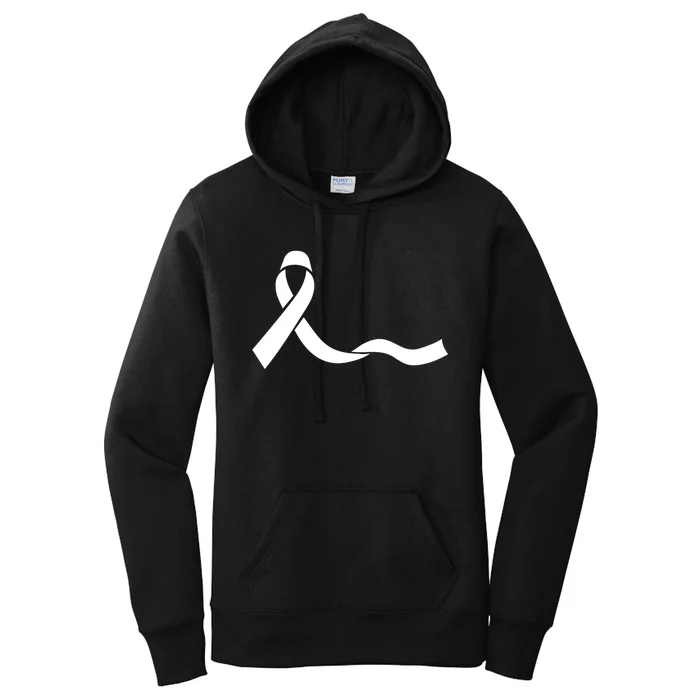 Colon Cancer Awareness Ribbon Black Women's Pullover Hoodie