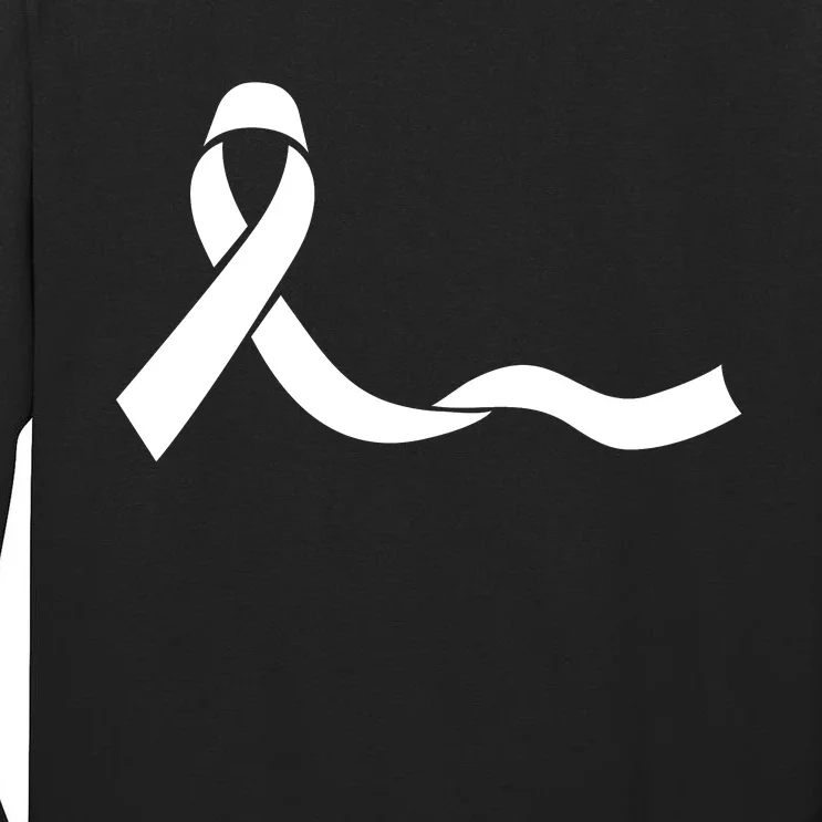 Colon Cancer Awareness Ribbon Black Tall Long Sleeve T-Shirt