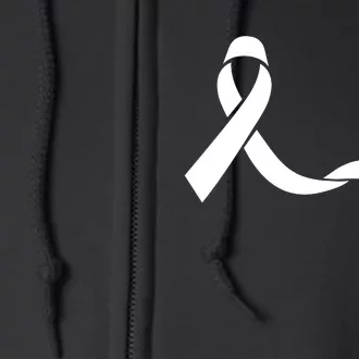 Colon Cancer Awareness Ribbon Black Full Zip Hoodie