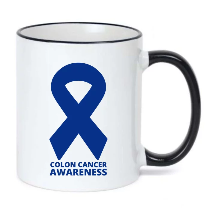 Colon Cancer Awareness Ribbon Black Color Changing Mug