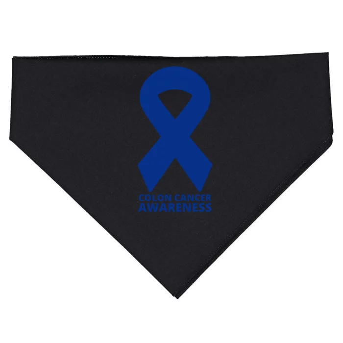 Colon Cancer Awareness Ribbon USA-Made Doggie Bandana