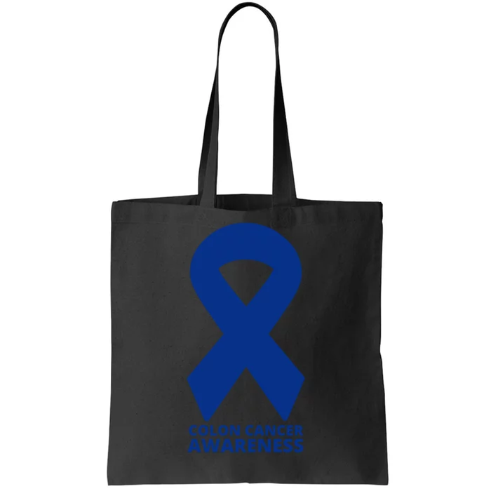 Colon Cancer Awareness Ribbon Tote Bag