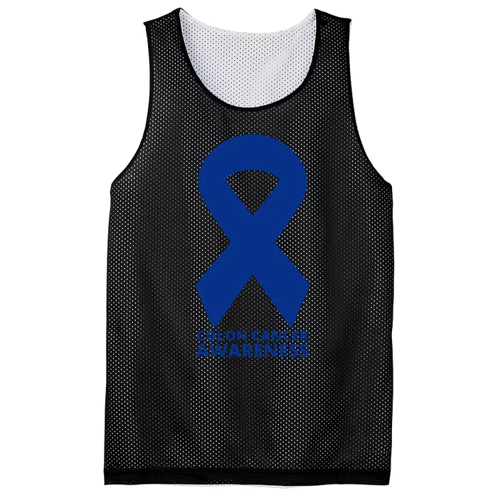 Colon Cancer Awareness Ribbon Mesh Reversible Basketball Jersey Tank