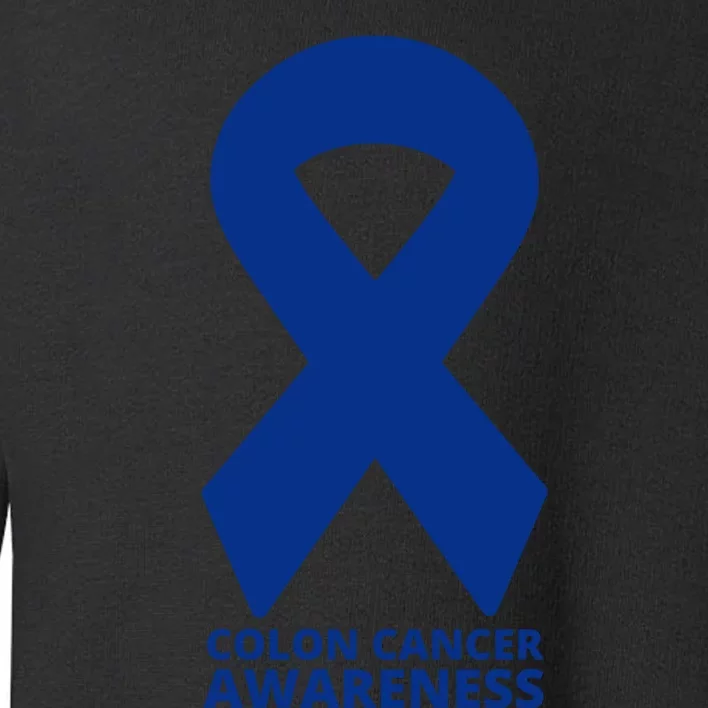 Colon Cancer Awareness Ribbon Toddler Sweatshirt