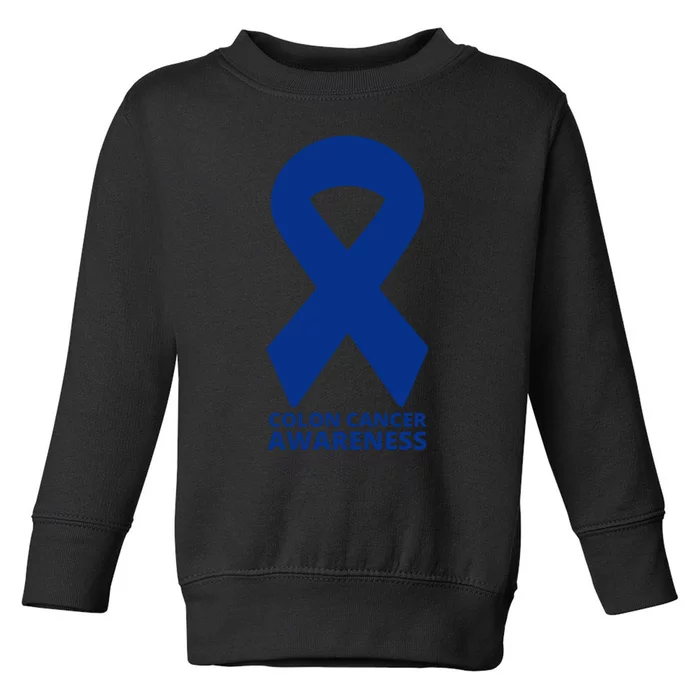 Colon Cancer Awareness Ribbon Toddler Sweatshirt