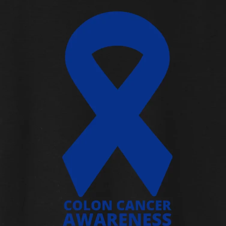 Colon Cancer Awareness Ribbon Women's Crop Top Tee