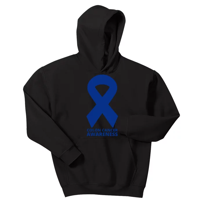 Colon Cancer Awareness Ribbon Kids Hoodie