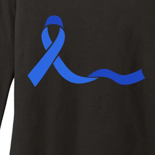 Colon Cancer Awareness Ribbon Womens CVC Long Sleeve Shirt