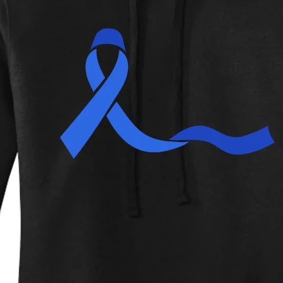 Colon Cancer Awareness Ribbon Women's Pullover Hoodie