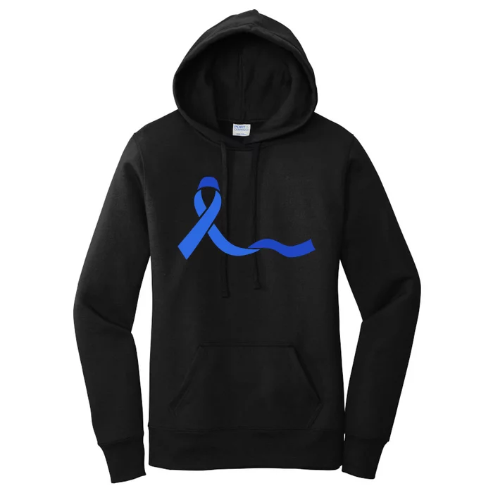 Colon Cancer Awareness Ribbon Women's Pullover Hoodie