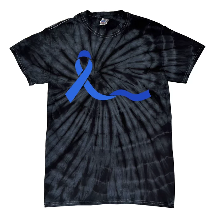 Colon Cancer Awareness Ribbon Tie-Dye T-Shirt