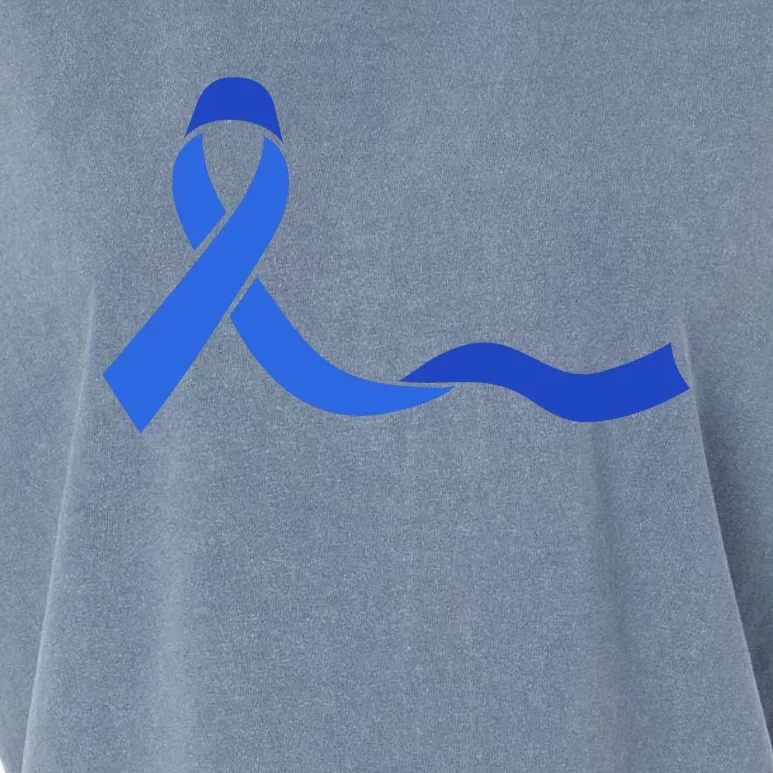 Colon Cancer Awareness Ribbon Garment-Dyed Women's Muscle Tee