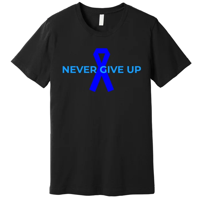 Colon Cancer Awareness Ribbons Premium T-Shirt