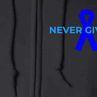 Colon Cancer Awareness Ribbons Full Zip Hoodie