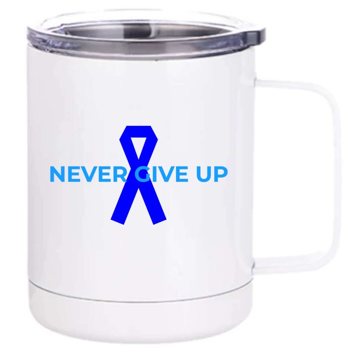 Colon Cancer Awareness Ribbons Front & Back 12oz Stainless Steel Tumbler Cup