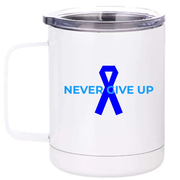 Colon Cancer Awareness Ribbons Front & Back 12oz Stainless Steel Tumbler Cup