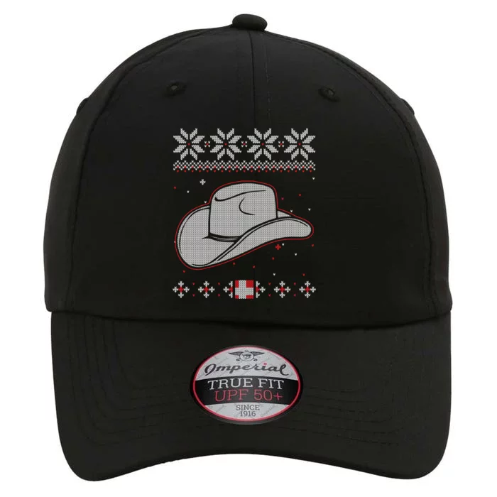 Country Cow And Western Cow Hat Ugly Christmas Cow Gift The Original Performance Cap