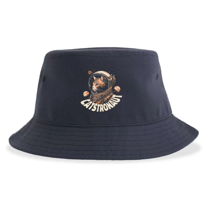 Catstronaut Cat Animal Astronaut Sustainable Bucket Hat