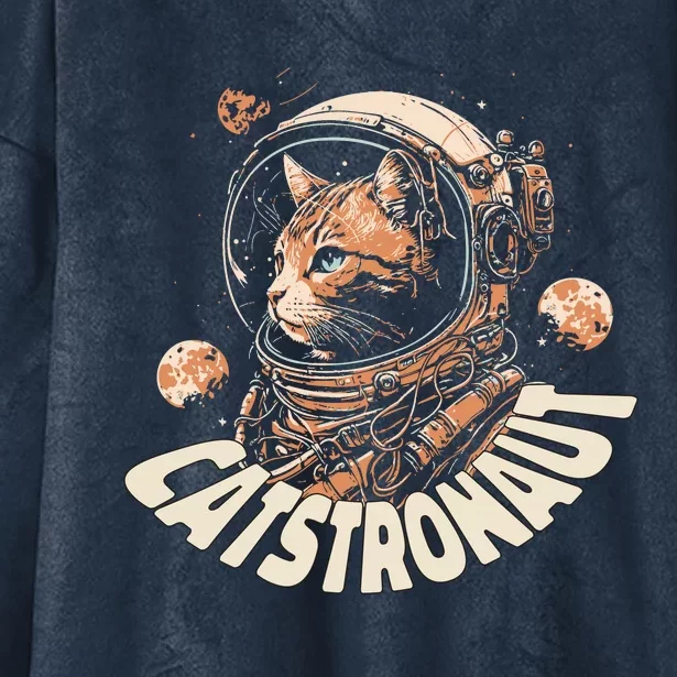 Catstronaut Cat Animal Astronaut Hooded Wearable Blanket