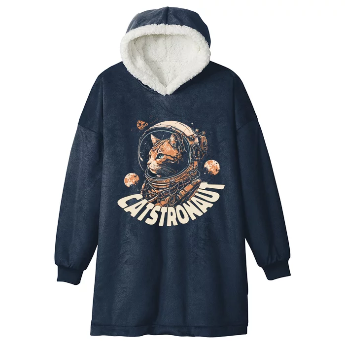 Catstronaut Cat Animal Astronaut Hooded Wearable Blanket