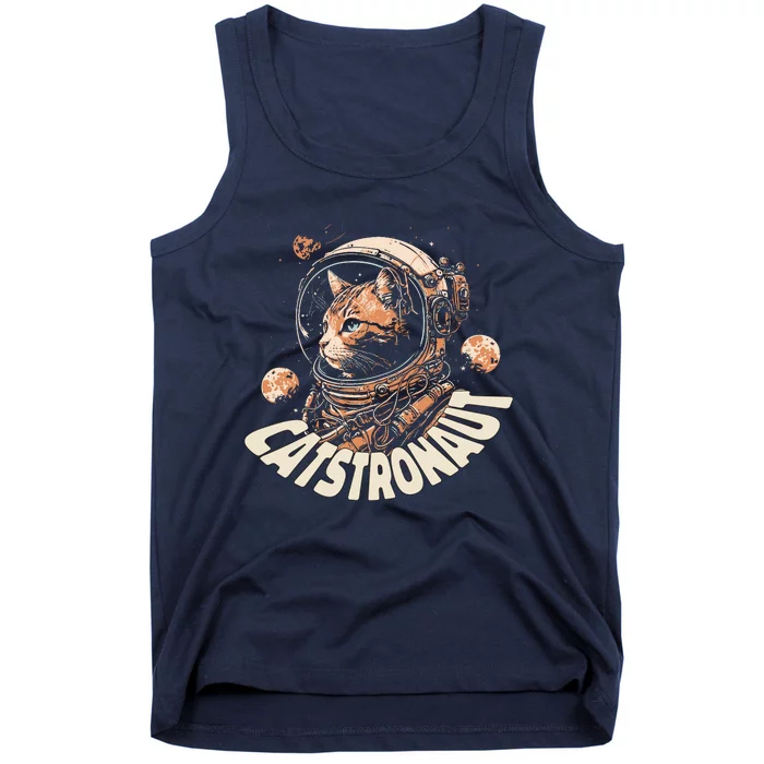 Catstronaut Cat Animal Astronaut Tank Top