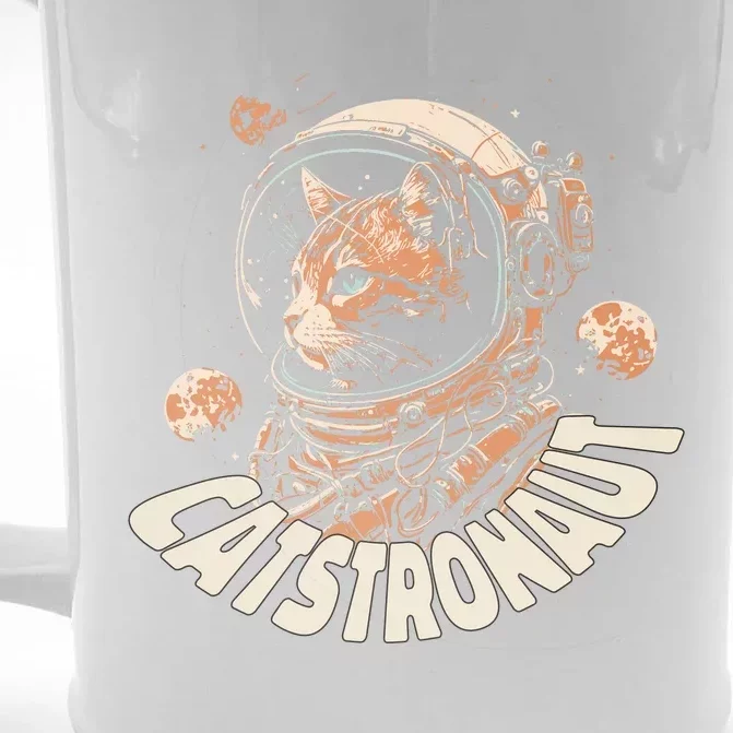 Catstronaut Cat Animal Astronaut Front & Back Beer Stein