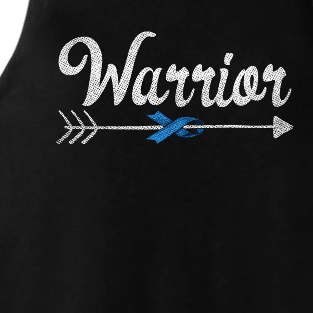 Colon Cancer Awareness Colonoscopy Warrior Survivor Gift Great Gift Ladies Tri-Blend Wicking Tank