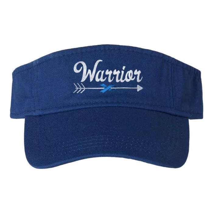 Colon Cancer Awareness Colonoscopy Warrior Survivor Gift Great Gift Valucap Bio-Washed Visor